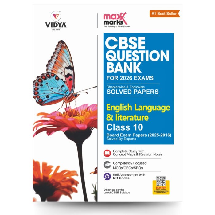 English Language & Literature Class 10 Maxx Marks CBSE Question Bank for 2026 Board Exams